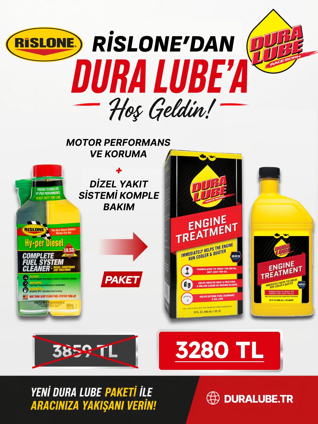 Motor Performans ve Koruma + Dizel Yakıt Sistemi Komple Bakım - DURA LUBE TÜRKİYE